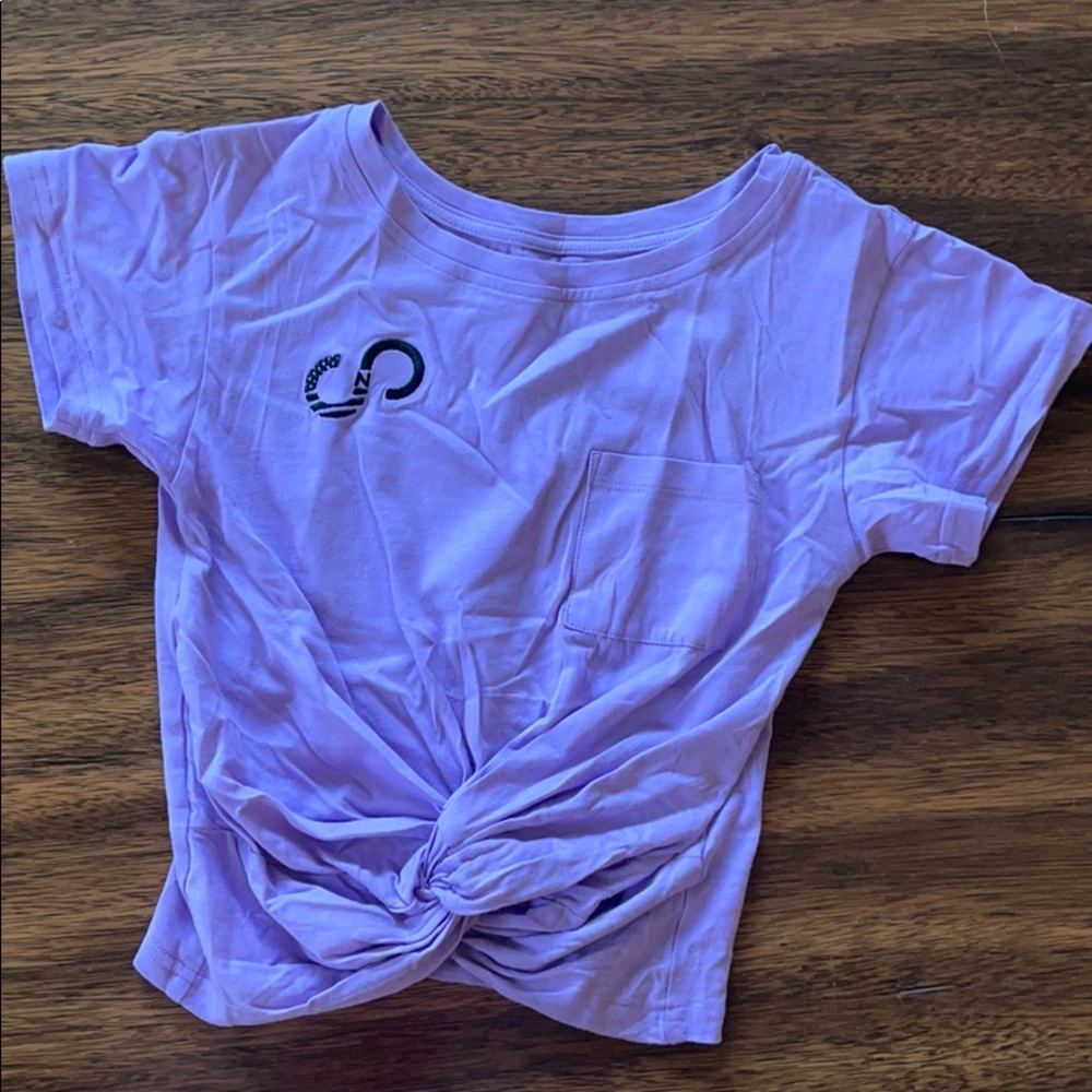 CNC Apparel Knot Crop in Purple